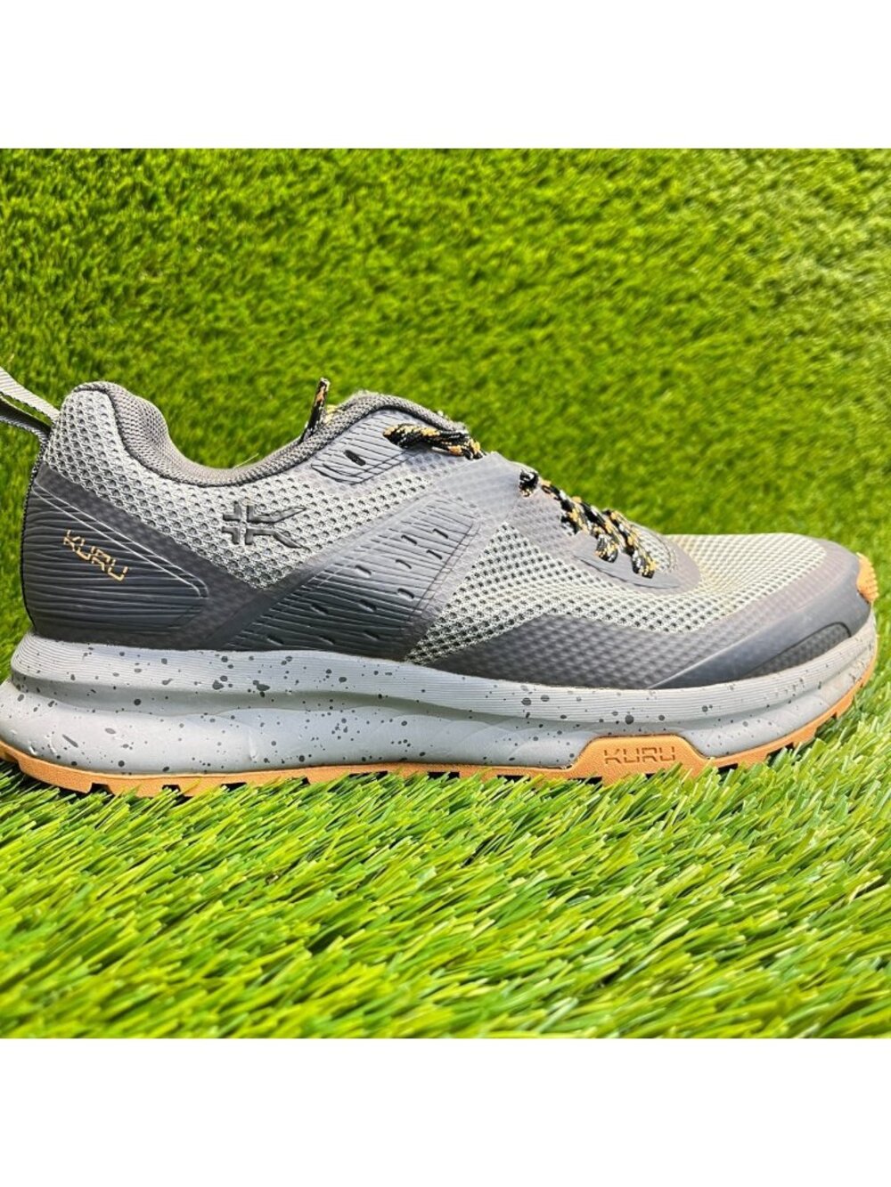 Kuru Atom Womens Size 7.5 Gray Gum Athletic Trail Running Walking Shoes Sneakers